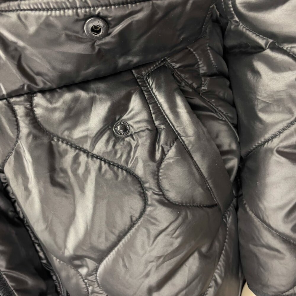 SAM EDELMAN Onion Quilted Anorak Jacket Black  sz‎ XS - Picture 7 of 9